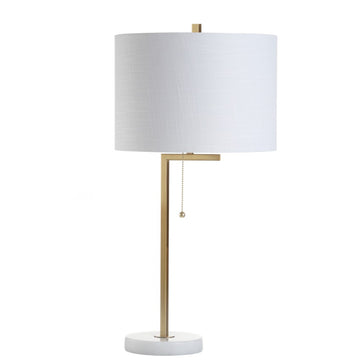 Alyssa 24.5" Metal/Marble LED Table Lamp - JONATHAN Y